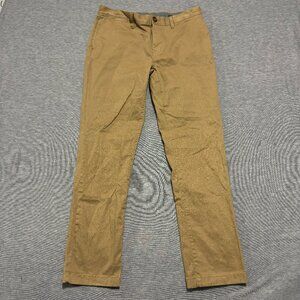 Wallin & Bros Pants Men’s size 32x30 Gold Brown Straight Casual Flat Fron